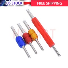 4PCS Dual Schrader Valve Core Remover Tool A/C HVAC Air Conditioning Tire Repair