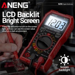 Digital Multimeter Tester AC DC Volt Ohm Amp Clamp Meter Auto Range LCD Handheld