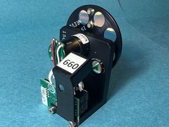 Motorized Optical OD Filter Wheel,8 Position,1/2″,Faulhaber Stepper,Laser,660nm