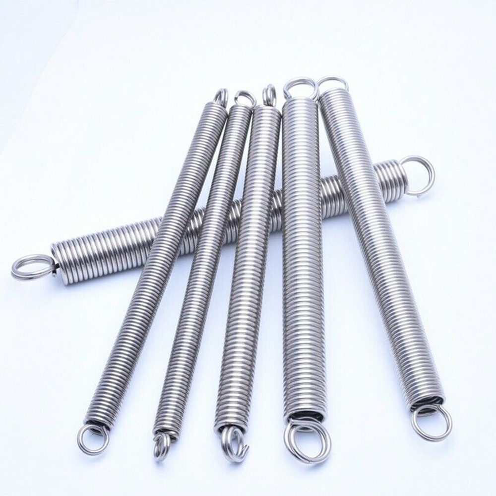Stainless steel Extension spring with loop Wire dia 1.2-4mm OD 8-36mm Length 300