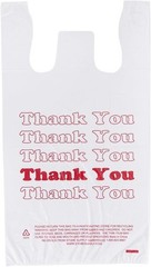 Durable HDPE Thank You Bags 100-count – Standard Size for Convenience & Quality