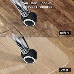 Chair Mat for Hard Wood Floors – Heavy Duty Floor Protector – Easy Clean (47’…