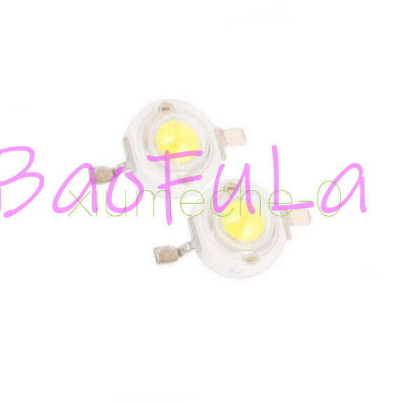 10PCS 1W Pure White SMD LED Beads NEW GOOD QUALITY
