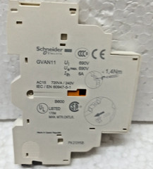 Schneider GVAN11 Side Mount Aux Bloq Contact inst NA+NC izq TEsys -034348