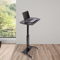 Stand Up Desk Store Pneumatic Adjustable Height Tilting Laptop Lectern Speake…