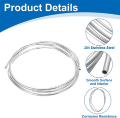 Stainless Steel Tubing Coil, 5/16″ OD X 10 Ft Industrial 304 Stainless
