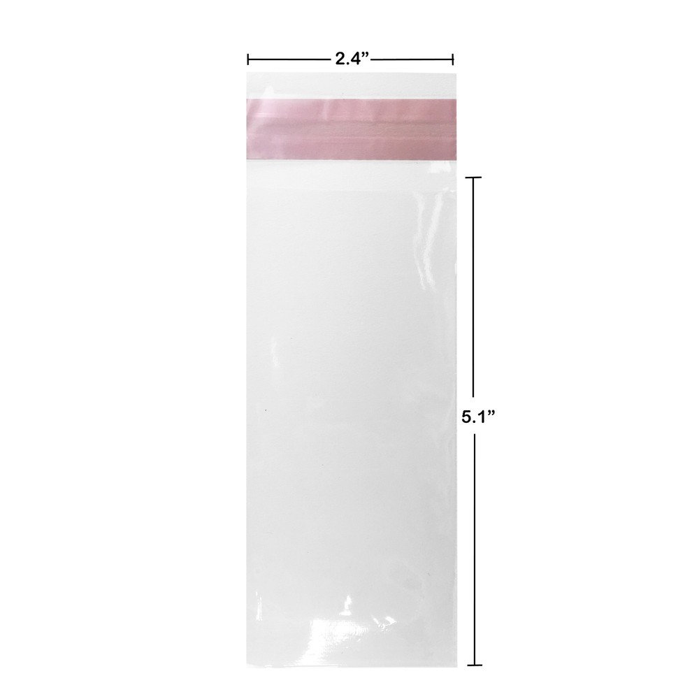 UOFFICE Clear Resealable Cellophane Bags, 2.4″ x 5.1″