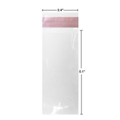 UOFFICE Clear Resealable Cellophane Bags, 2.4″ x 5.1″