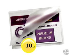 Hot Laminating Pouches 2-1/2 x 3-7/8 [pack of 100] Key Card size 10 Mil Clear