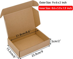 Shipping Boxes Corrugated Cardboard For Small Bussiness Packing Mailing 25 Pack