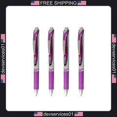 4 Pack Purple Gel Pens with Smooth Liquid Gel Ink for Writing