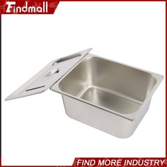 Findmall 2 Pack Hotel Pans 1/2 Size 6″ Deep Stainless Steel Steam Table with Lid