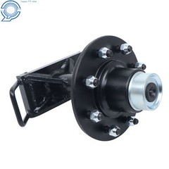 Shipping Container Wheels 8×6.5 Lug Bolt-On Spindle Kit with Handle