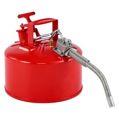 Uimoso 2.5 Gallon Red Safety Gas Can with Flame Arrester and Pouring Spout