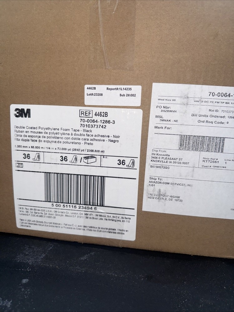 3m Double Sided Tape Case Of 36 (4462b)