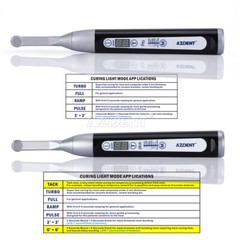 AZDENT Dental Wireless LED Curing Light 1 Second Cure 105° Right Angle 100V-240V