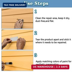 Vinyl Siding Repair Patch Kit, Vinyl Siding Repair Kit Self-Adhesive Vinyl Sidin
