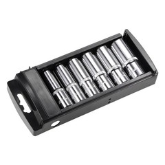 1/2-Inch Drive 6 Point Deep Socket Set 12mm – 23mm Metric Cr-V 6Pcs