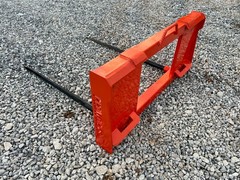 PROWorks Dual Hay Bale Spear Fork Attachment Fits Skid Steer Quick Attach