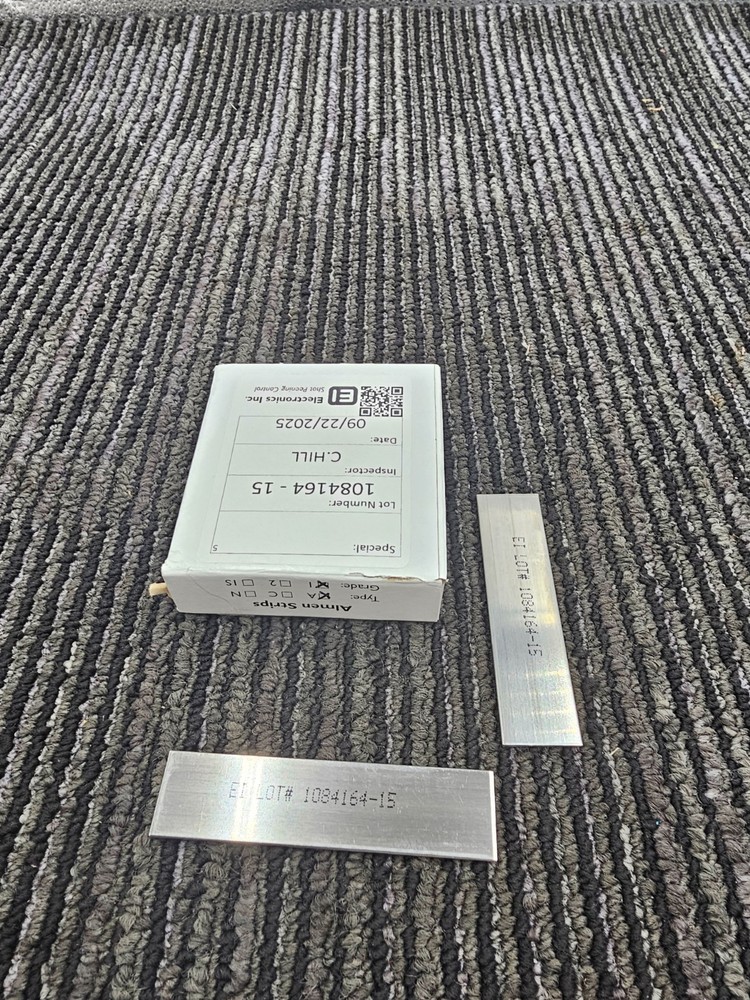 EI 1084164-15 Almen Strips Shot Peening Control Type A Grade I Assembly