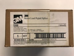 3M 5300 MOTOR LEAD PIGTAIL SPLICE 1 KIT 1000 VOLTS OR LESS FREE US SHIPPING!!