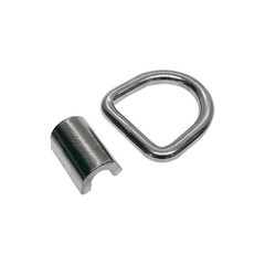 SS T316 D-Ring Lashing Ring Tie Down Anchor 1/2″ for Safe and Secure Hauling,4Pc