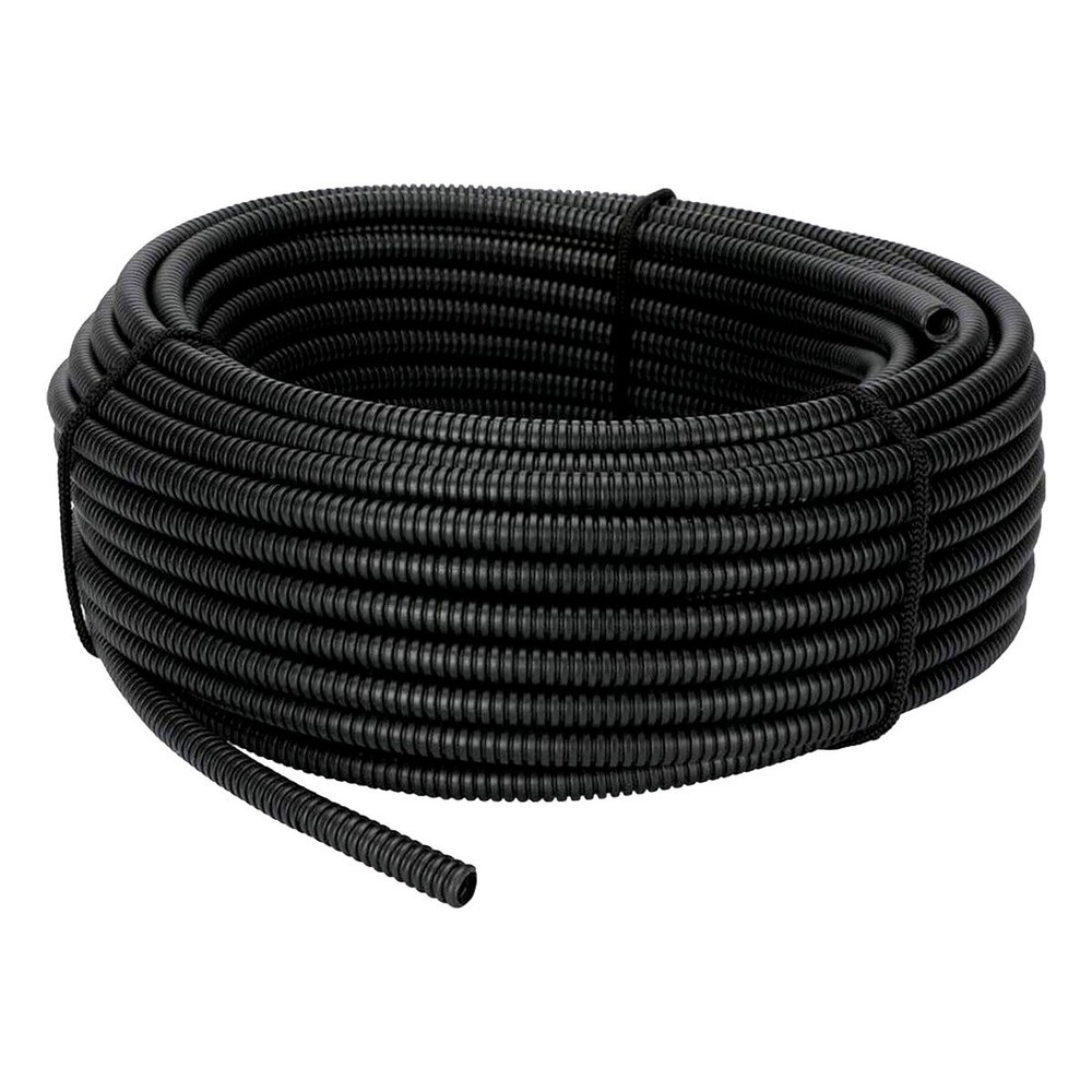 25′ Ft Feet 1/4″ High Quality Split Wire Loom Conduit Polyethylene Tubing Black