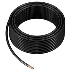 3 AWG THHN Wire 19-Stranded Black Copper Building Wire Nylon Jacket 50 ft 600V
