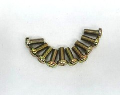 M5 J.I.S Japanese Industrial Standard Yellow Passivate Panhead Screws (6-35mm)