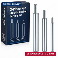 Hicarer 3 Pcs Drop in Anchor Tool Concrete Wall Anchors Expansion Anchors Apply