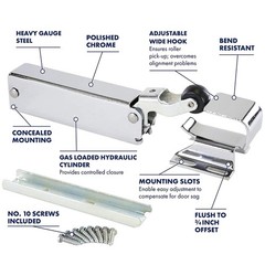 For Kason Door Closer,Concealed,Polished Chrome 11094000013 For Kason US