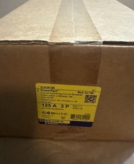 HJA35125 NIB Square D 3 Pole 125 Amp 600 Volt I-Line Breaker New