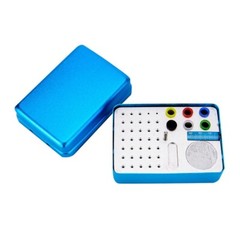 152 Holes Autoclave Dental Burs Cleaning Stand Bur Holder Organizer Box Block