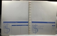 Vintage Duo-Tang Home Helpers Organizer Lot Insurance Tax Medical Filing Binders