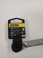 Stanley 16mm x 18mm Box End Reversible Ratcheting Wrench 91-598