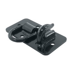 2 Pack Tractor Bucket Hooks with Tie down Ring, Grade 70 Forged Steel Black