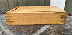 Vtg Hand Made Letterpress Lidded Box for Small Letters Numbers Metal Dividers