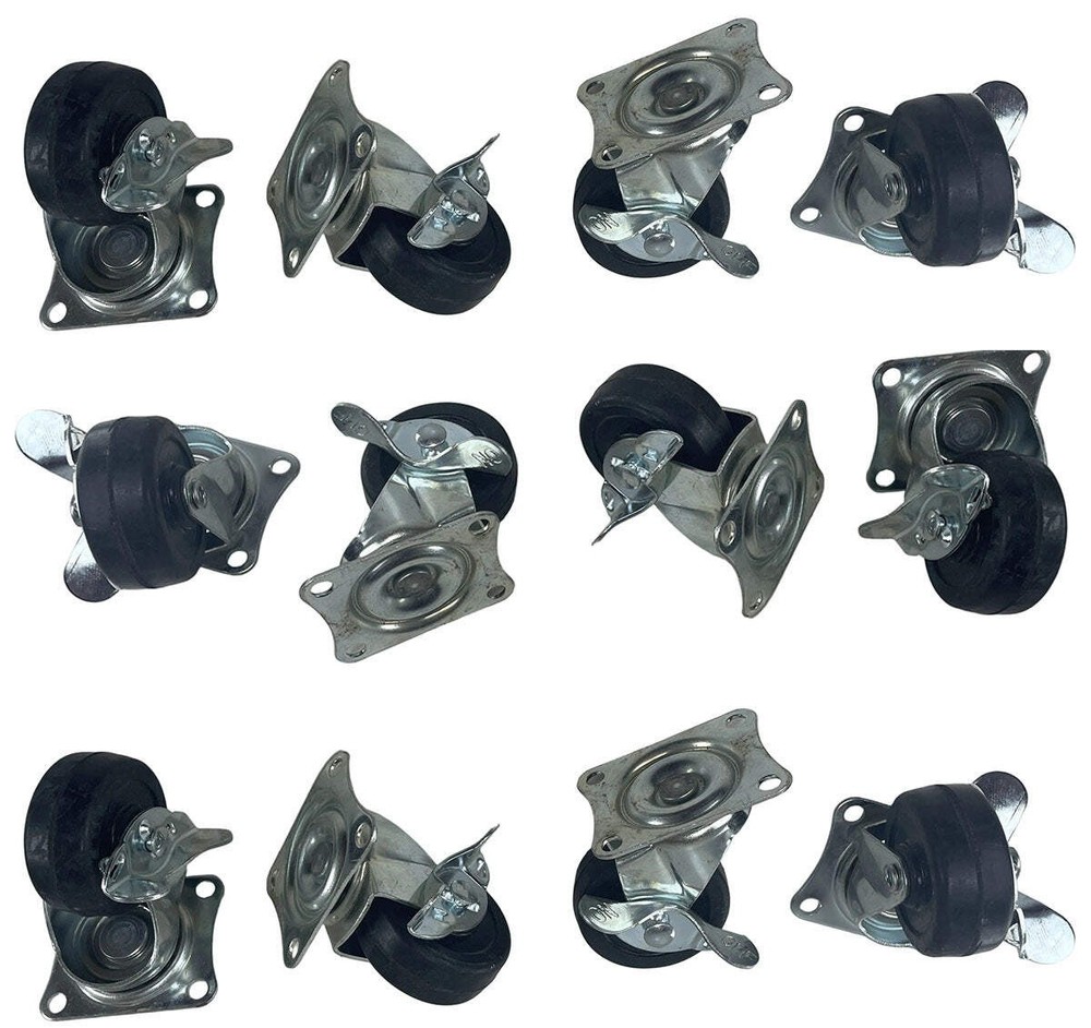 (12 PACK) PROCRAFT SC-2B 2″ Medium Duty Swivel Caster w/ Brake