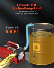 12V DC Fuel Transfer Pump – 10 GPM, Auto Shut-off, Portable, Tractor Use