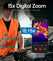 Thermal Camera for iPhone & Android, 320×240 IR Thermal Imager USB-C -4°F~842°F