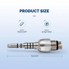 COXO Dental High Speed Fiber Optic Handpiece Fit KAVO MULTIflex LUX 6Hole Couper