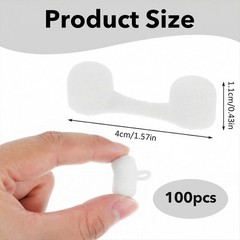 100 Pieces Nose Plug Filter Disposable Nose Dust Filters Sponge Nostril Filte…