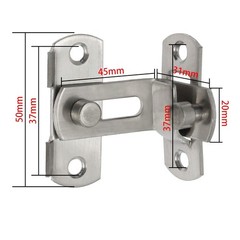 Jiozermi 4 Pcs 90 Degree Right Angle Door Latch with Screws, Sliding Door Loc…