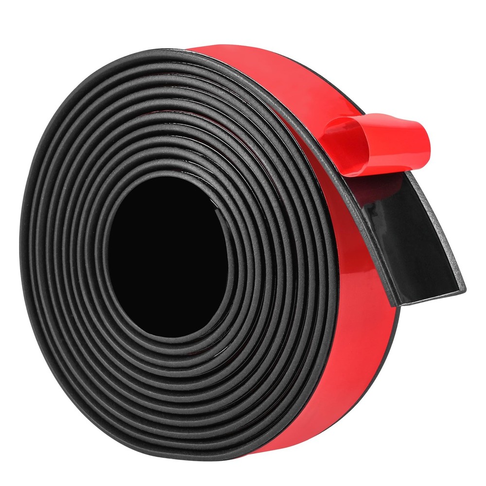Adhesive Neoprene Rubber Strips 1 Inch x 1/16 Thick x 15 Ft Long Seal Gasket