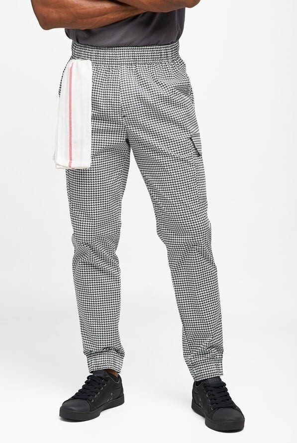Chef Code Cargo Pants Elastic Waist Drawstring Zipper Cargo Pants XL