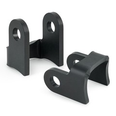 Set of 2 Shock Mount Brackets – 6mm Steel, 1/2″ Bolt Hole, Fits 1.75″–3″ Tube