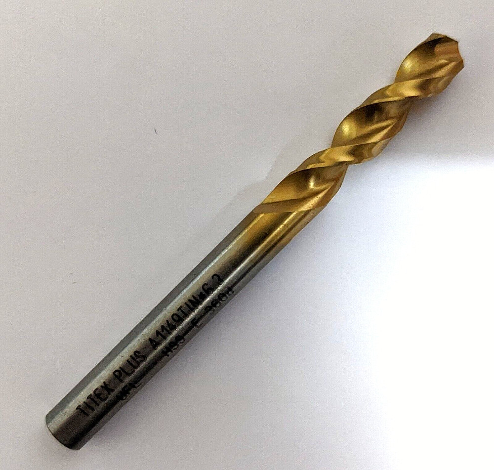 6.3mm STUBBY DRILL BIT HSS TiN [SML] WALTER TITEX PLUS A1149(QTY: 1) GERMANY NOS