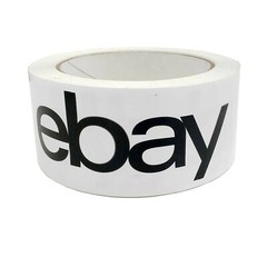 1~2~6~12~24~36 Rolls 2″ x 75 Yards eBay Packaging Tape – Black and White Logo