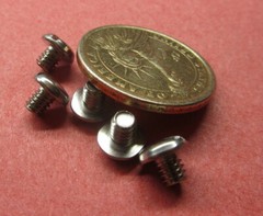18-8 Stainless Steel Pan Head Slotted Machine Screw 8-32 x 3/16″, 300 pcs