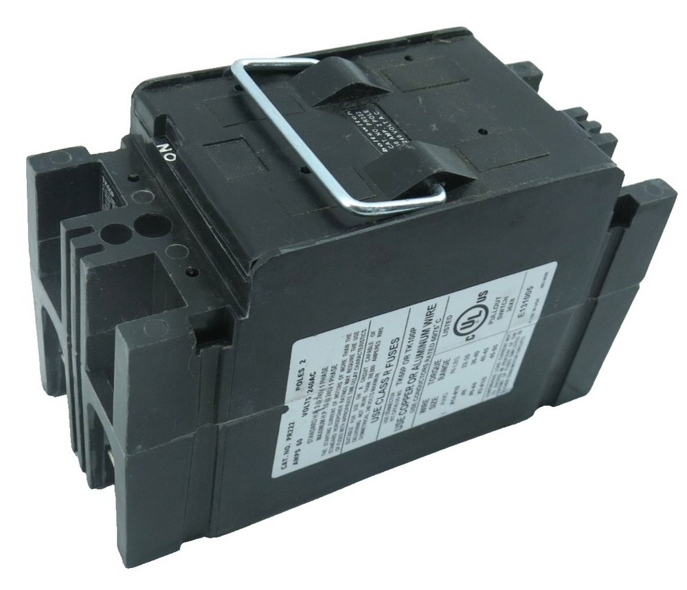 Boltswitch PR222 Pullout Fused Switch 60 Amp 240 VAC 2 Pole New Open Box